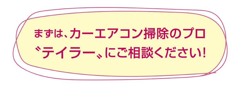 まずは、カーエアコン掃除のプロ?テイラー?にご相談ください！